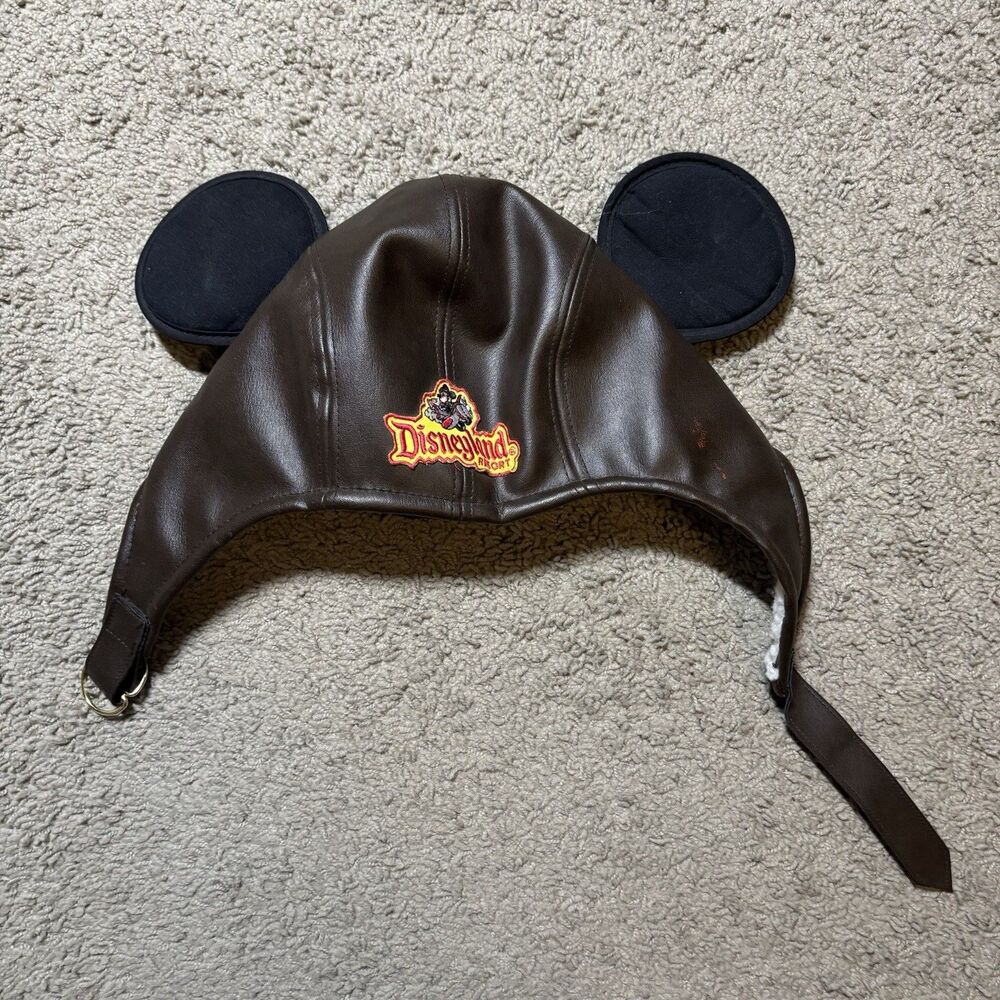 Disneyland Resort California Adventures Mickey Mouse Ear Aviator Pilot Hat Youth